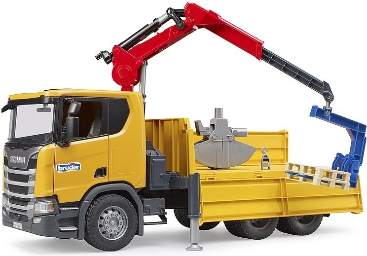 Bruder LKW Scania mit Kranarm 1:16