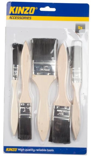 Flachpinsel-Set 5 Stk. (13–50 mm)