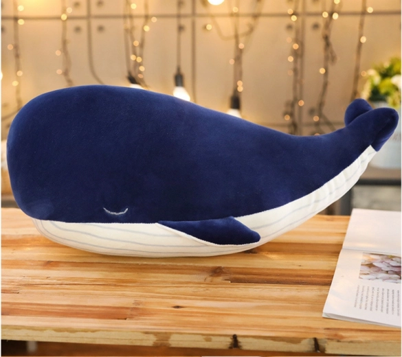 Plüschwal Blau 45 cm