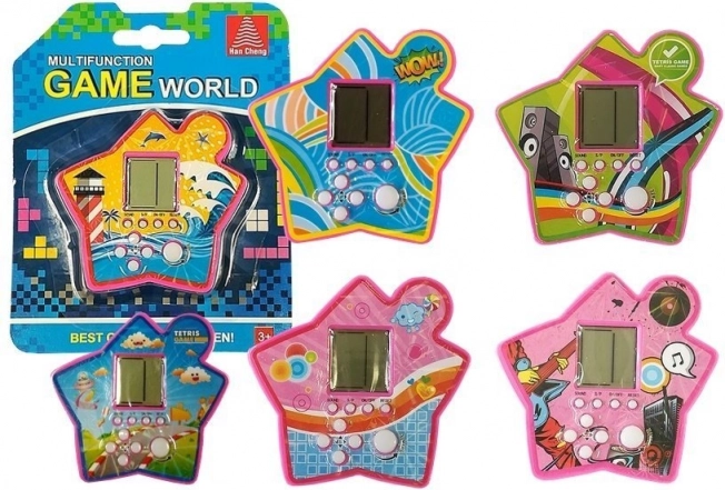 Taschen-Elektronikspiel Tetris – rosa Stern