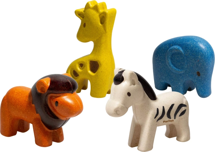 PlanToys Set wilder Tiere