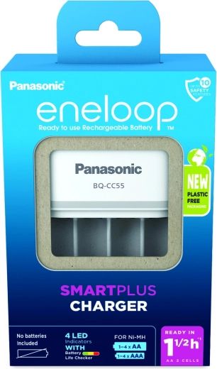Eneloop intelligentes und schnelles Ladegerät BQCC55 ohne Akkus