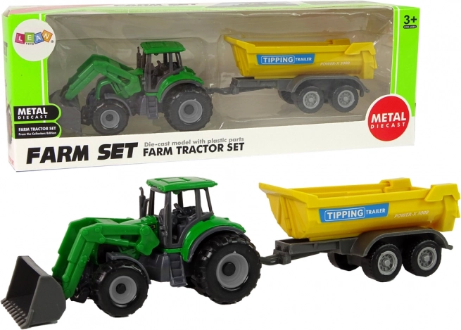 Landwirtschaftsfahrzeug Traktoranhänger D Grün