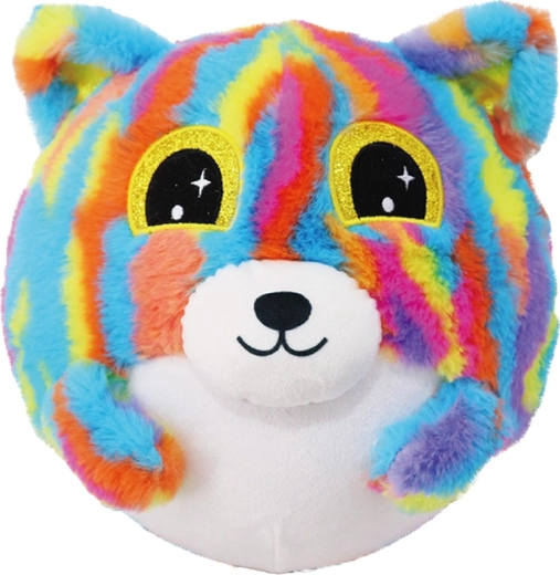 Aufblasbarer Plüschfreund – Regenbogen-Bär 15 cm