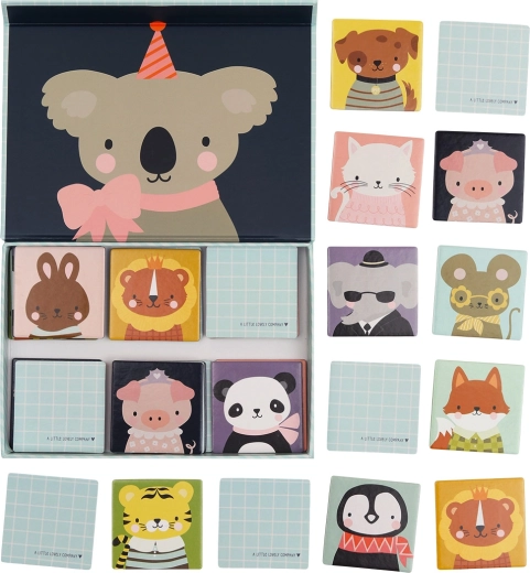 A Little Lovely Company Memo-Spiel Tierische Freunde