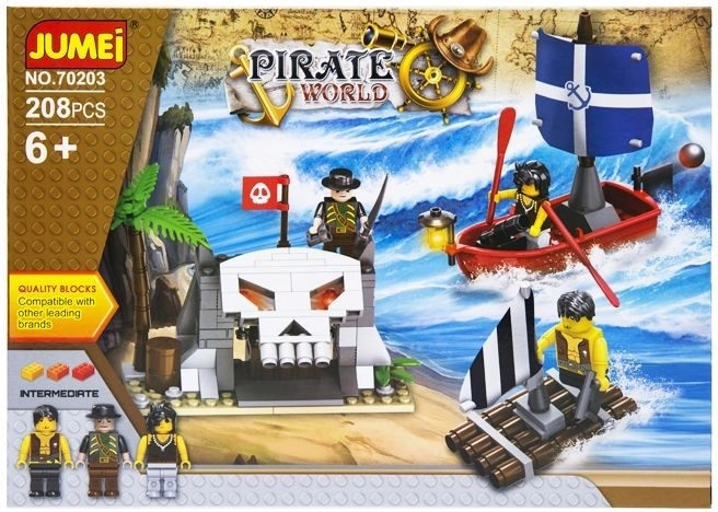 Bausatz Jumei Pirate World Piraten 208 Teile (30 × 21 cm) - 1 Stück