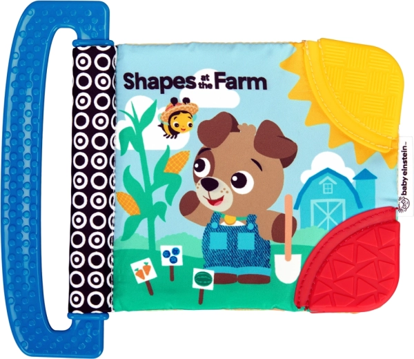 Baby Einstein weiches Buch mit Beißhilfen und Texturen Shapes at the Farm ab der Geburt
