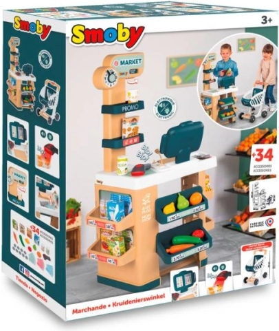 Kinder Supermarkt mit elektronischer Kasse