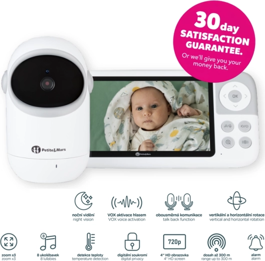 Digitale Babyüberwachung PETITE&MARS EVE 5.0 mit 5"-Display