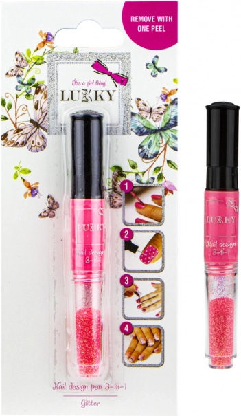 Lukky Korallen Nagellack und Glitzer 2-in-1 für Kinder