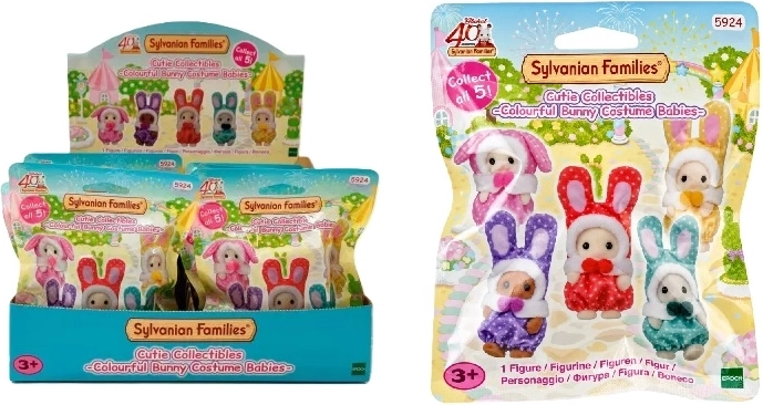 Sylvanian Families Tütchen mit Häschen in bunten Kostümen – 1 Stück