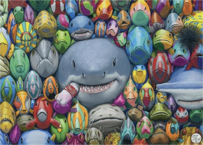 Puzzle bunte Meeresfische 1000 Teile