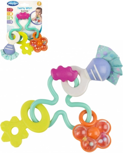 Playgro Pastell-Rassel mit Beißteilen – 1 Stück