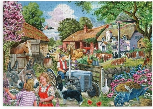 House of Puzzles Puzzle Auf dem Bauernhof, 500 große Teile