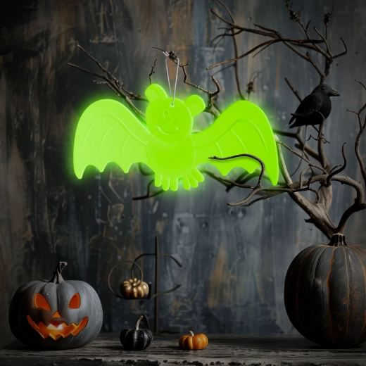 Phosphoreszierende Halloween-Dekoration Fledermaus 20 × 10 cm