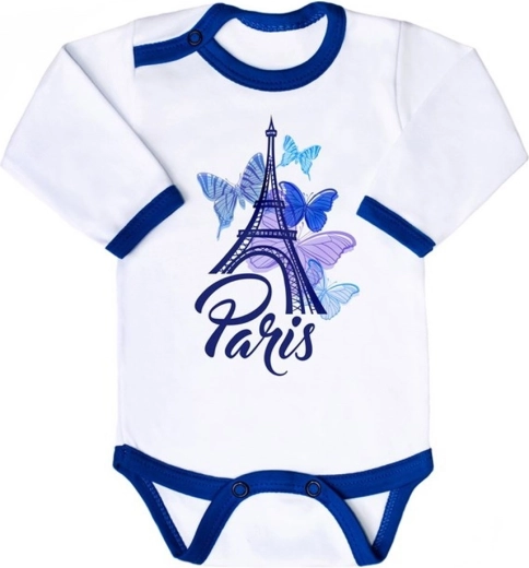 Baby-Body mit langen Ärmeln New Baby Towns blau, Größe 86 (12–18 Monate)