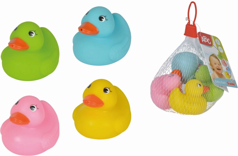 SIMBA bunte Badeenten für die Badewanne – 4 Stück