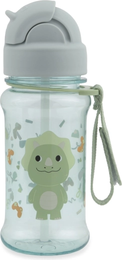 Trinkflasche mit Klapp-Strohhalm Skip Hop Zoo Besties Squad Dino 355 ml