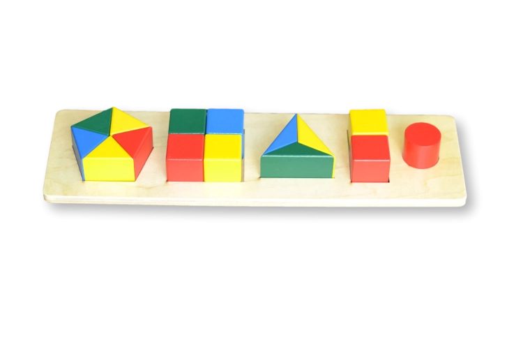 Farbige Puzzle-Bausteine für Kinder – verschiedene Formen (kleinere Größe)