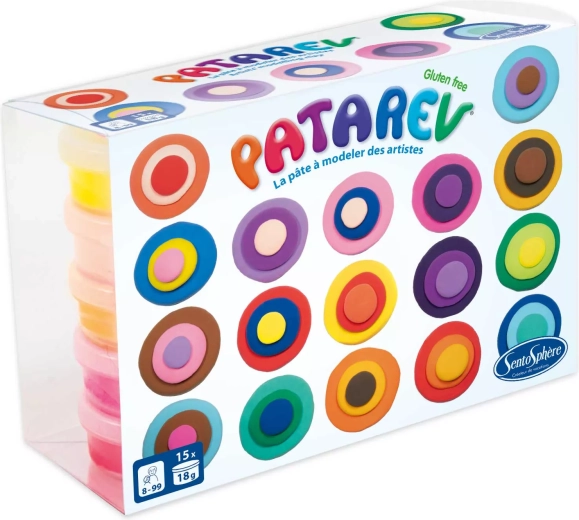 SentoSphere Knetmasse Patarev 15 Farben