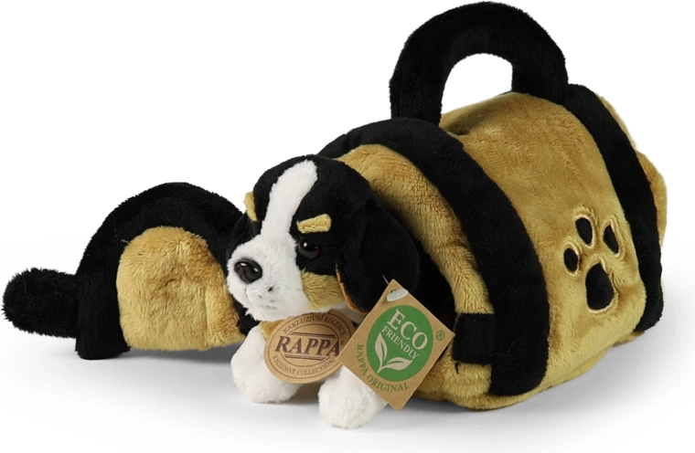 Rappa Plüsch-Berner-Sennenhund in einer Transportbox, 15 cm, Eco-Friendly