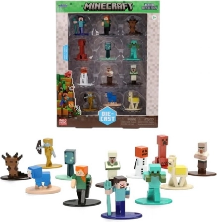 Jada Minecraft Metallfiguren 4 cm (12 Stk.)