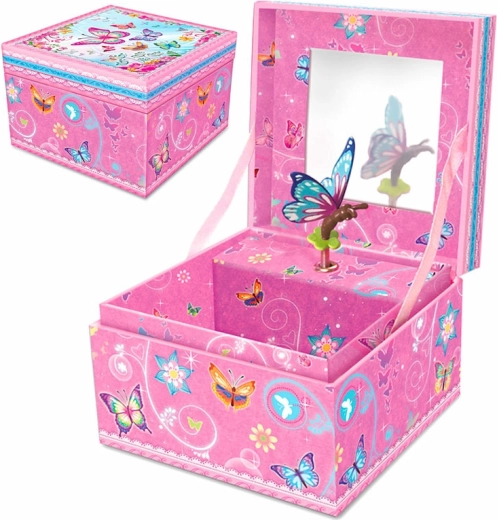 Musikschmuckkästchen Schmetterling für Kinder