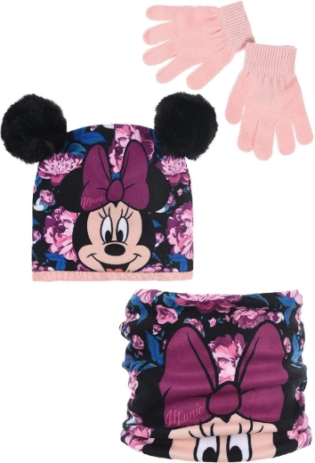 Minnie Mütze, Loop-Schal und Handschuhe