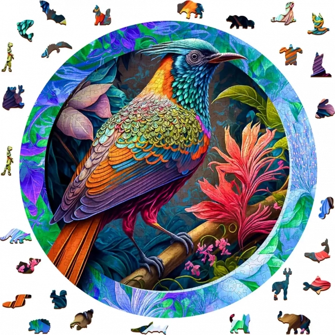 Bunter Vogel Puzzle aus Holzstücken 505 Stk