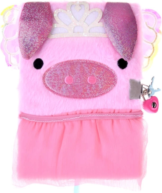 Rosa geheimes Tagebuch mit Schweineschloss