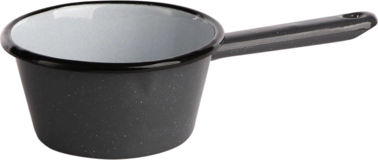 Konischer Stieltopf mit Ausgießer 0,45 l, grau