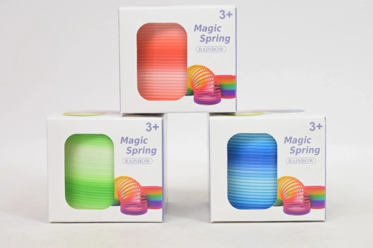 Bunte Slinky-Feder in Box