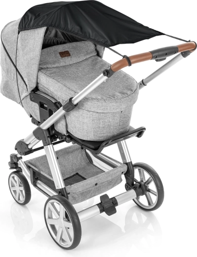 Reer Sonnenschutz für Kinderwagen schwarz UPF 50+