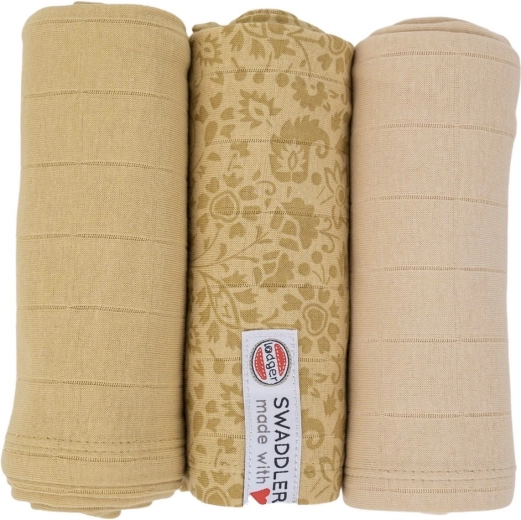 Lodger Swaddler Flower Tribe 70 × 70 cm sand – 1 Stück