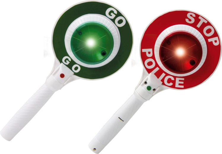 Jamara Polizei-Signal-Kelle Stop/Go mit Licht – 1 Stück