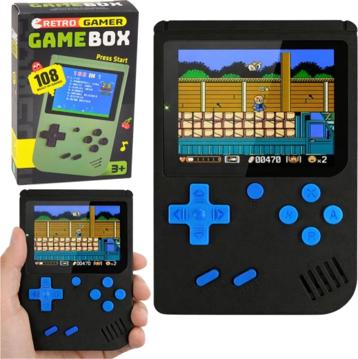 Tragbare Retro-Spielkonsole mit LCD-Display – 108 Spiele