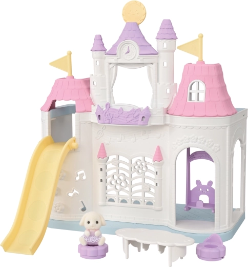 Schloss-Kindergarten SYLVANIAN FAMILIES – Spielburg mit Schaukel und Rutsche
