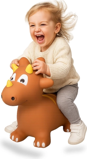 Hüpfender Dinosaurier HoppyDoo mit Pumpe