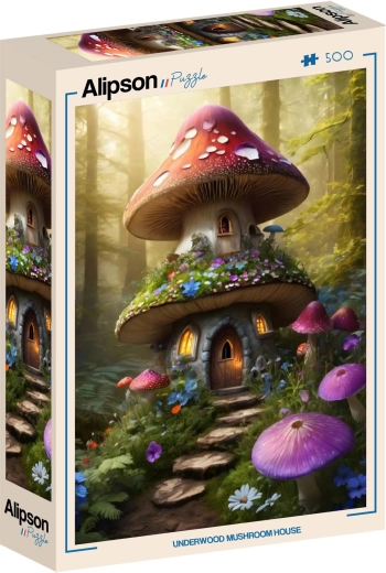 Alipson Puzzle Pilzhaus im Wald 500 Teile