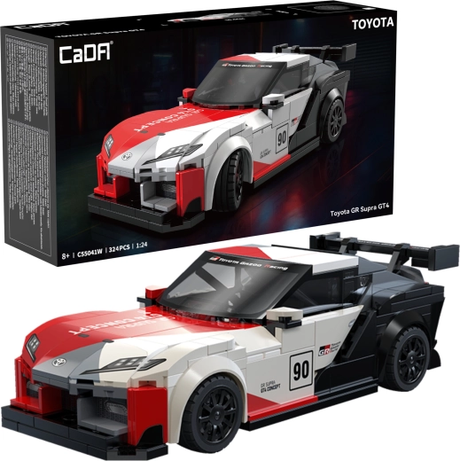 Bausteinset CaDA Rennwagen TOYOTA GR Supra GT4 (1:24, 324 Teile)