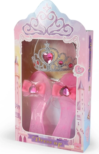 Prinzessinnen-Set in Rosa mit Schuhen