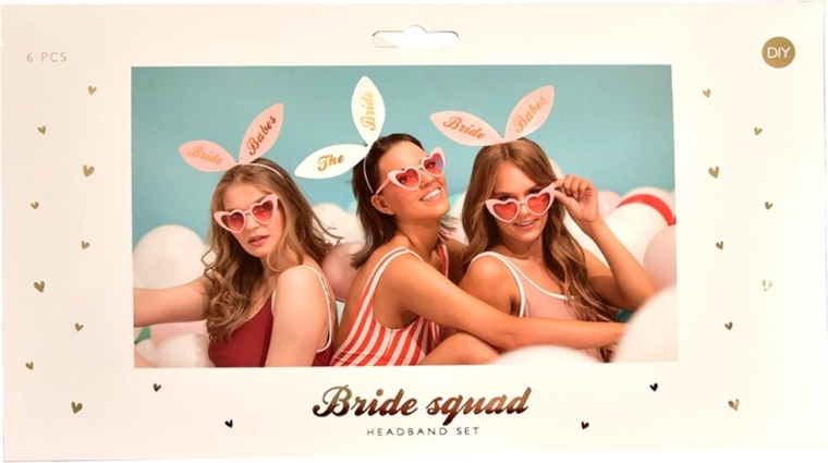 Party‑Kappen „Bride Babes“ (6 Stk.)