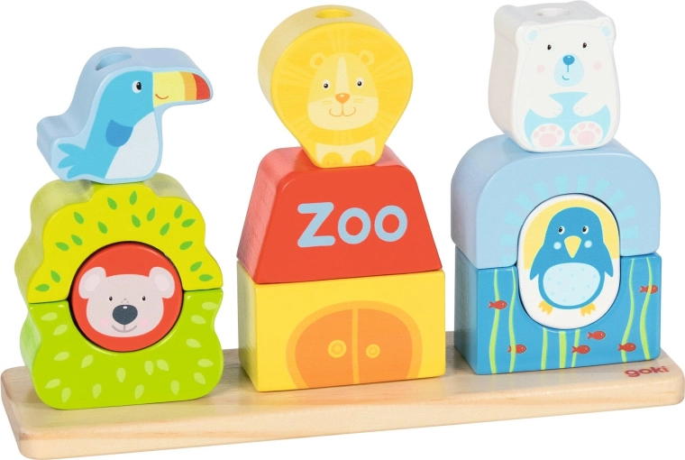 Stapelturm-Spiel Zoo – 1 Stück
