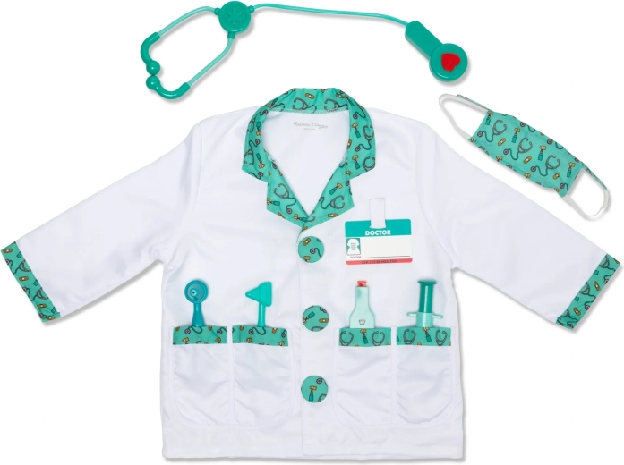 Melissa & Doug Kinder-Arztkostüm mit Zubehör (8-teilig)