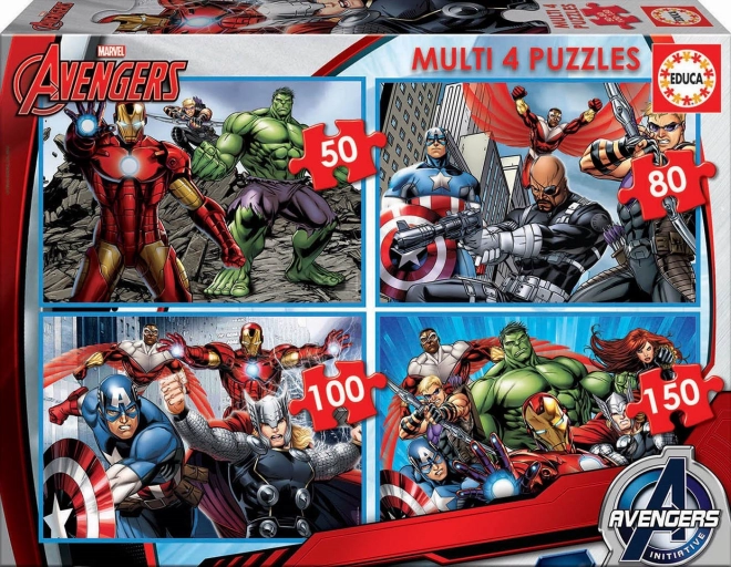 Educa Kinderpuzzle Avengers 4v1