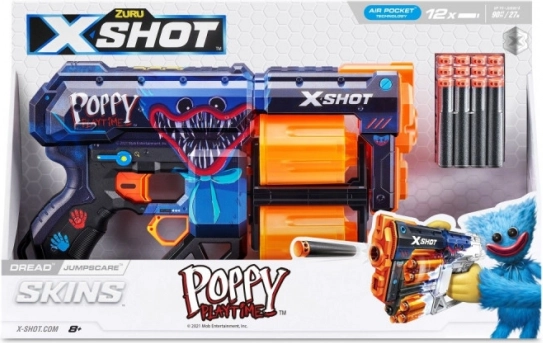 X-SHOT Skins Dread Jumpscare – Schaumstoff-Dartblaster (12 Darts)