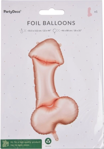 Teuflischer Folienballon 55 × 112 cm