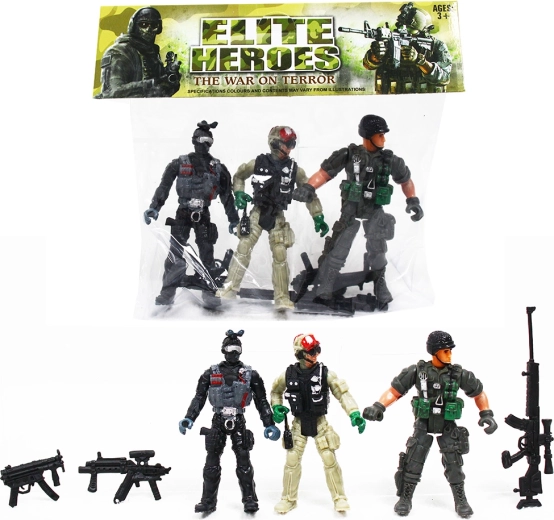 Action-Figuren Soldaten 3 Stk – Serie 5