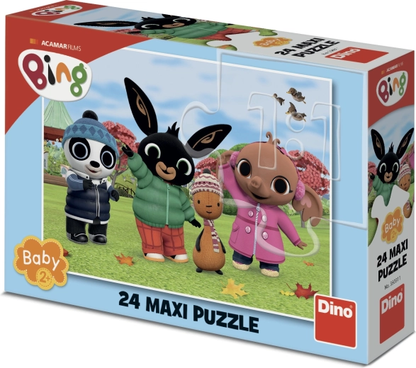 Maxi-Puzzle Bing im Herbst 24 Teile
