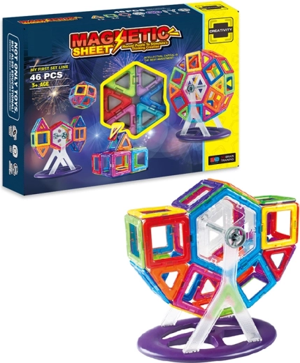 Magnetischer Baukasten Sparkys mit 46 Teilen